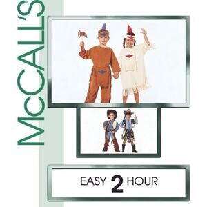 Sewing Pattern McCall's Cowboys and Indians 2851 Size 3-4
